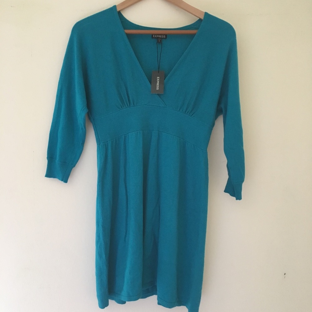 Teal Express Knit Dress